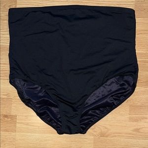 Lands End High-Waisted Black Swim Bottoms Size 22W